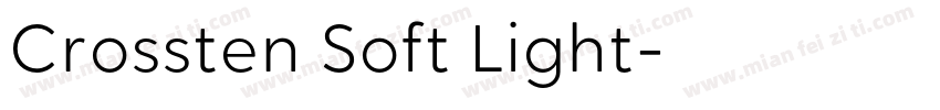 Crossten Soft Light字体转换